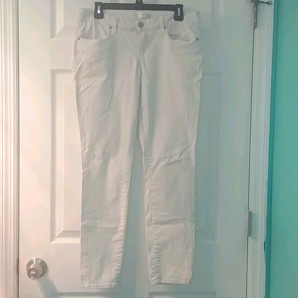 Size 15 White Skinny Jeans